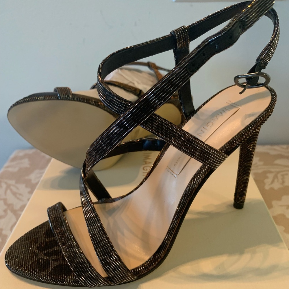 Vince Camuto Black Multi Holo Leopard Heels - Brand New, Never Worn